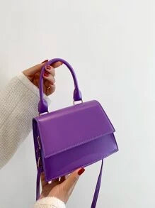 Purple Flap Bag