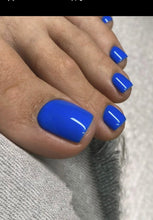 Load image into Gallery viewer, Simple Blue Toe Nails
